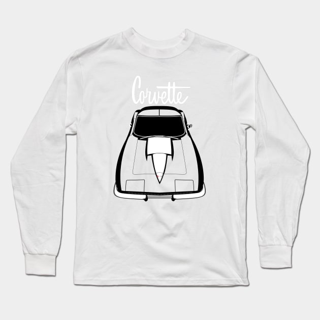 Corvette C2 - White line Long Sleeve T-Shirt by V8social